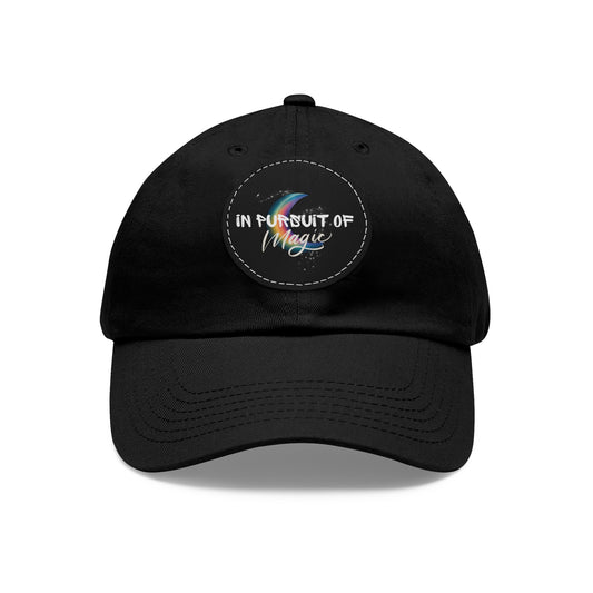 IN PURSUIT OF MAGIC. Dad Hat with Leather Patch