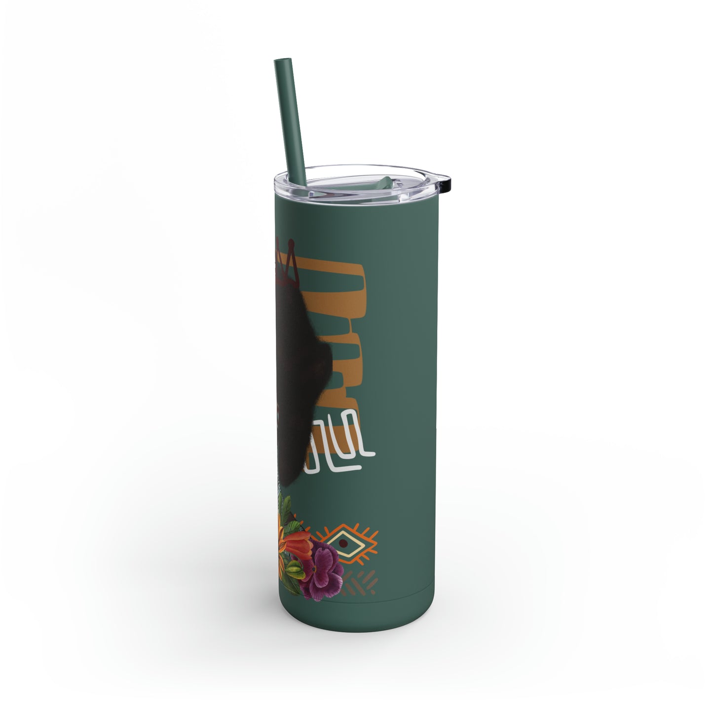 SHE IS.  Skinny Matte Tumbler, 20oz